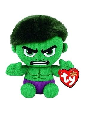 Ty Beanie Babies Marvel Hulk Plush 2021 Superhero Collectible